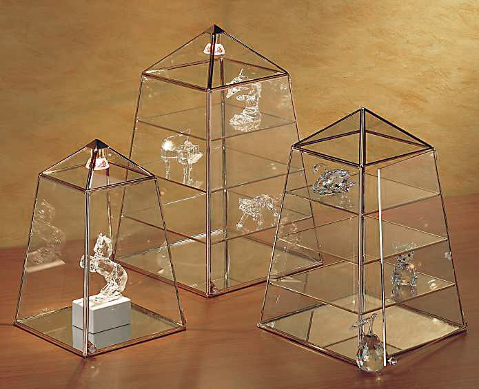 Luxus Sammler Vitrine Pyramide
